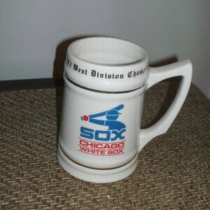 80s Vintage Chicago White Sox Western Division Champions Stein With Roster 1983